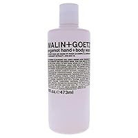Malin + Goetz Bergamot Hand & Body Wash, 16 Fl. Oz. - Men & Women Natural Body Wash For All Skin Types, Foaming Hydrating Cleansing Gel, Cruelty-Free & Vegan