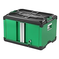 SK Modular Stackable Storage Tool Box, 20.5 Inch, 2-Door Steel Box, Patented Auto-Lock Mechanism, Holds up to 60 Lbs