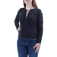 Womens Tie Long Sleeve V Neck Top