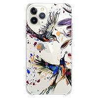 TPU Case Compatible with iPhone 15 14 13 12 11 Pro Max Plus Mini Xs Xr X 8+ 7 6 5 SE Cute Slim fit Phone Clear Flexible Silicone Lux Girl Colorful Design Print Lovely CuteBeautiful Hummingbird