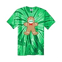 Threadrock Gingerbread Man Wearing Mask 2020 Unisex Tie Dye T-Shirt