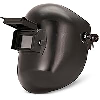 Jackson Safety PL 280 Welding Hood for Pipeline - Flip Front Welding Helmet - Shade 10 (Multiple Headgear Styles and Colors), Black