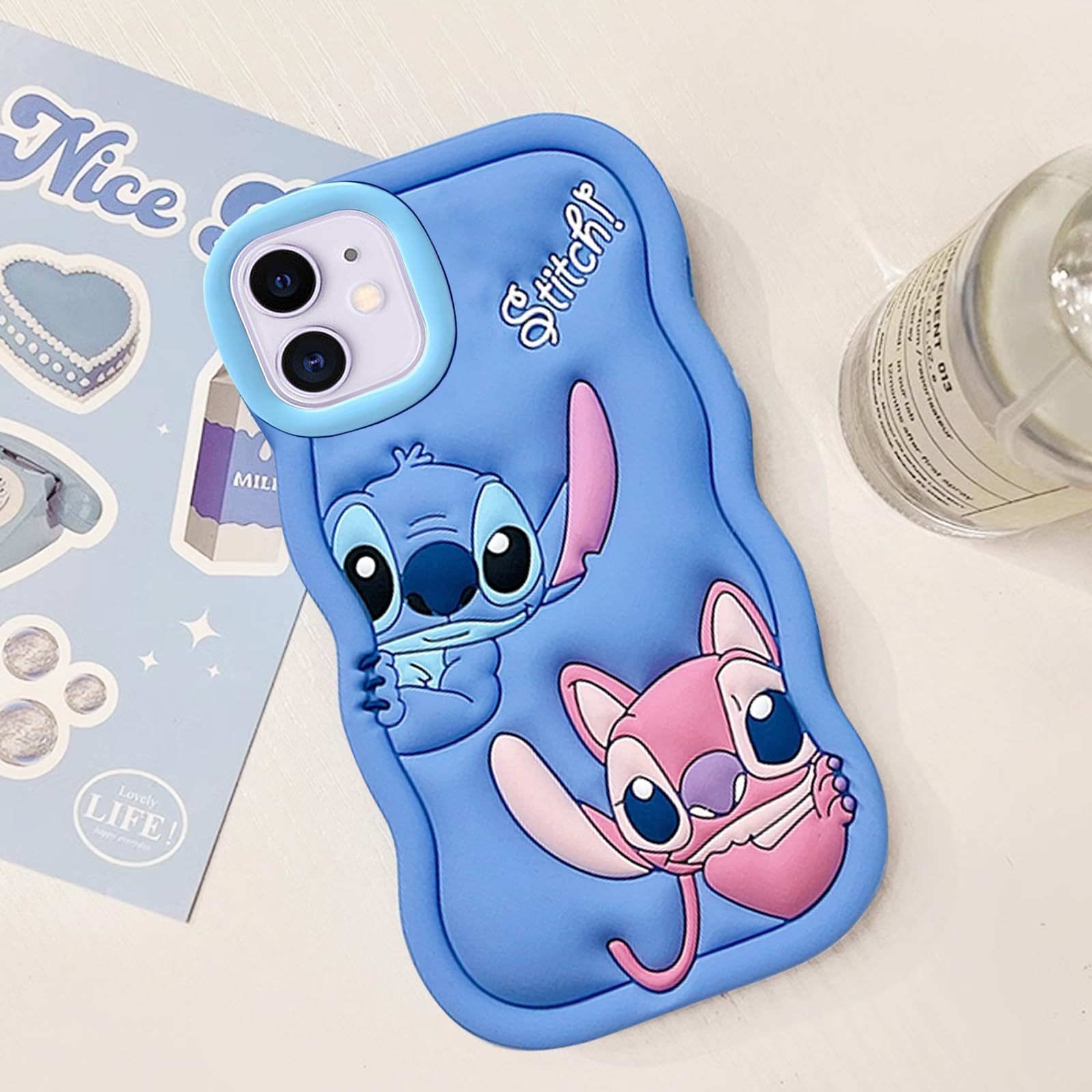 Case for iPhone X/iPhone Xs (5.8 inch), TPU Kawaii Shockproof Protective  Cover Case for Women Girls, Cute Phone Case for iPhone X/iPhone Xs, Baby  Blue