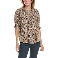 Bobeau Ruffle Neck Blouse