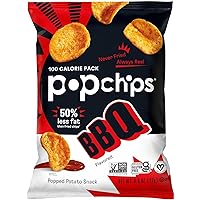 Popchip - Potato Chips All Natural Barbeque - 0.8 oz. (Pack of 24)