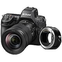 Nikon Z 8 with Zoom Lens and FTZ II Adapter | Professional full-frame mirrorless hybrid stills/video camera with 24-120mm f/4 lens and adapter for using Nikon DSLR lenses | Nikon USA Model