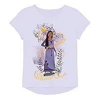 Disney Girls Wish Movie Asha & Star Short Sleeve T-Shirt-Sizes 2-16