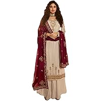 Cultural Wear Pakistani Indian Designer Stitched Shalwar Kameez Palazzo Dupatta Suits