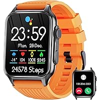 EIGIIS Smartwatch for Men and Women with Phone Function 1.96 Inch HD Fitness Tracker with Heart Rate SpO2 Sleep Monitor 100+ Sport Mode IP67 Waterproof Pedometer Smartwatch for iOS Android