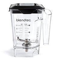 Blendtec Mini WildSide (46 oz), Five Sided, Personalized Blender Jar Vented Latching Lid, BPA-free, Clear