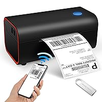 Bluetooth Thermal Label Printer 4x6,Shipping Label Printer,Thermal Printer Compatible with iOS, Android, Windows,Mac, Amazon, Ebay, Etsy, USPS