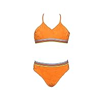 Hobie Girls' Triangle Halter Bikini Top and Hipster Bottom Swimsuit Set