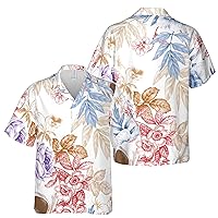 Pastel Vintage Floral and Plants Hawaiian Shirt S-5XL, Vacation Shirt