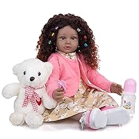 Reborn Baby Dolls, Realistic Newborn Baby Dolls, 24Inch/60Cm Lifelike Handmade Silicone Doll, Baby Soft Skin Realistic, Birthday Gift Set for Kids Age 3 +