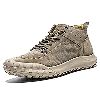 Mens Hiking Shoes Breathable Lightweight Casual Shoes Anti Slip Shock-Absorbing Sneakers Non-Slip Trekking Trails Boots