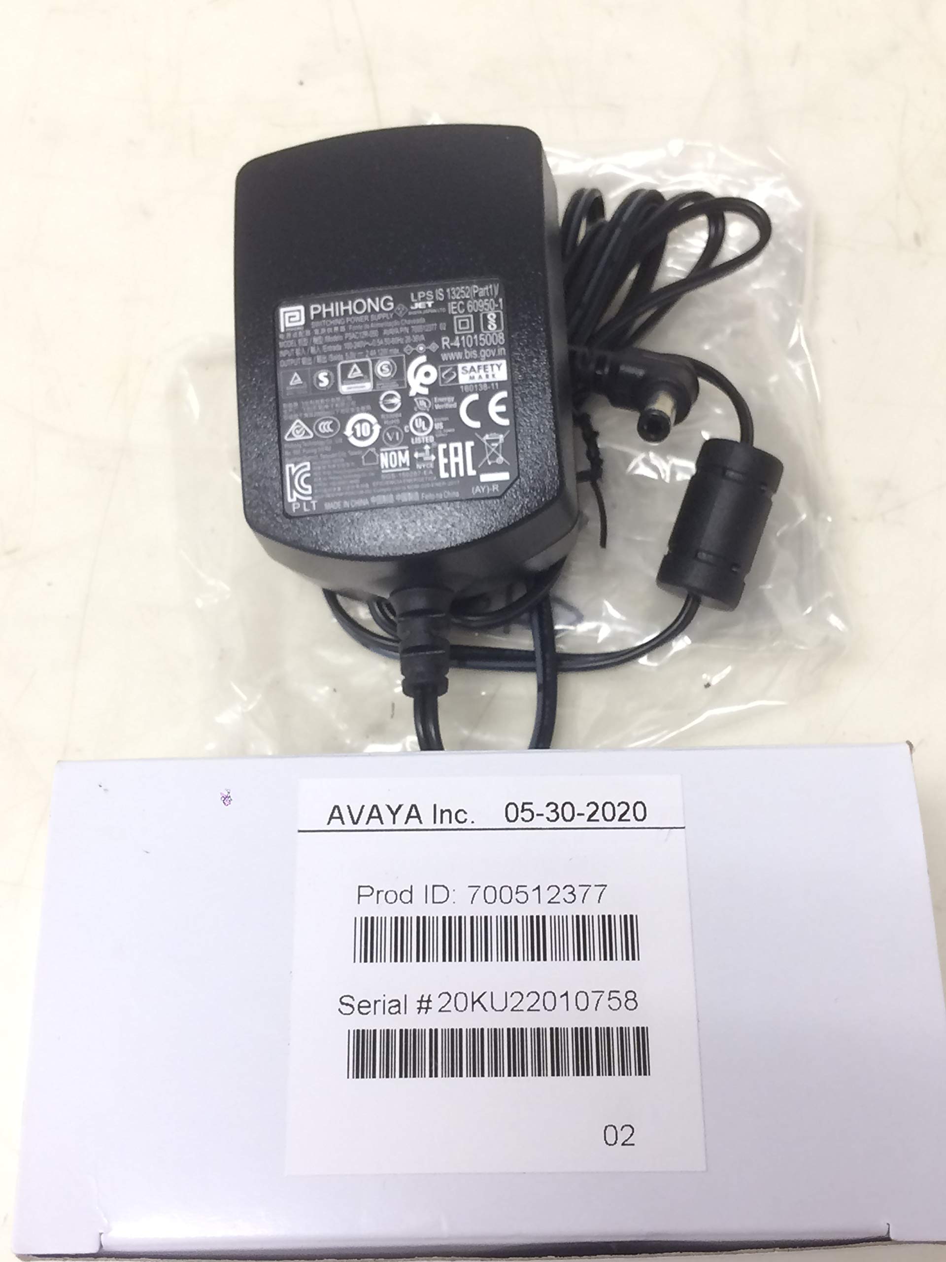 AVAYA J100 Power Adapter, 5V, US Plug