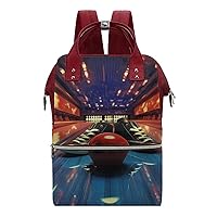 Bowling Shoes and Balls Diaper Bag for Women Large Capacity Daypack Waterproof Mommy Bag Travel Laptop Backpack
