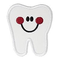 Happy Tooth Patch Patch your choice of sew on patch or iron on patch
