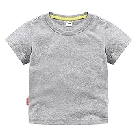 High Tops Boys Size 11 Fit Crewneck T Shirt | Organic Cotton Soft Multi Pack Short Sleeve Basic Toddlers and Kids Fruit Tops