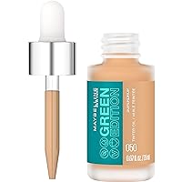 Maybelline Green Edition Superdrop Tinted Oil Base Makeup, Adjustable Natural Coverage Foundation Formulated With Jojoba & Marula Oil, 50, 1 Count
