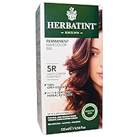 5R Permanent Herbal Light Copper Chestnut Haircolor Gel Kit - 3 per case.