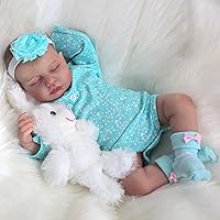 Realistic Reborn Baby Dolls - 20 Inch Lifelike Newborn Baby Doll Girl Real Life Baby Dolls Sleeping Soft Weighted Reborn Doll Gift Toys for 3+ Years