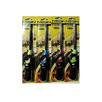 Neon Refillable BBQ Lighter - Pack of 4,with Prime Necessities Merchandise Sticker.