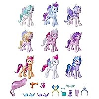 A New Generation Movie Royal Gala Collection Toy for Kids - 9 Pony Figures, 13 Accessories, Poster (Amazon Exclusive)
