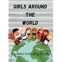 Girls Around the World: mini coloring book (Mini Coloring Books)
