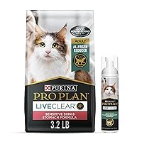 Purina Pro Plan LiveClear with Probiotics Allergen Reducing Sensitive Skin & Stomach Turkey & Rice Adult Dry Cat Food