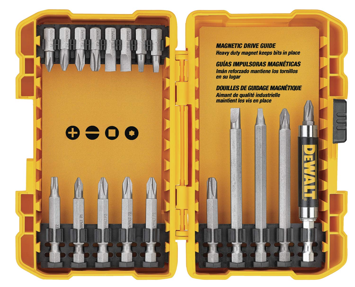 DEWALT 20V MAX* Cordless Drill/Driver Kit with Screwdriver/Drill Bit Set, 100-Piece (DCD771C2 & DWA2FTS100)