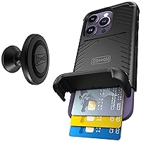 Scooch Wingmate for iPhone 14 Pro (Black) Bundled with Wingmount Magnetic Car Mount