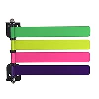291864_2021 High Visibility Neon Medical Exam Room Status Signal Flag System for 4 Flags, 8