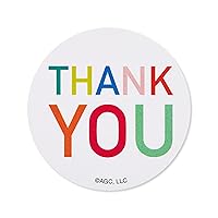 American Greetings Thank You Stickers or Seals, Multi-Colored Text (500-Count)