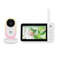 LeapFrog LF2415 Baby Monitor, 5” IPS LCD Screen, 1000ft Range, Night Vision, Soothing Lullabies, NightLight, 2-Way Audio, Temperature Sensor, SecureTransmission No WiFi