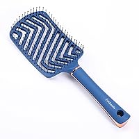 Midazzle Premium Classic Blue 3D Hair Brush (India's Fastest Growing Hair Brush Brand) For Men & Women | All Hair Types (MDHB00016)