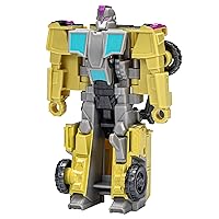 Transformers Toys EarthSpark 1-Step Flip Changer Swindle 4-Inch Action Figure, Robot Toys for Ages 6 and Up