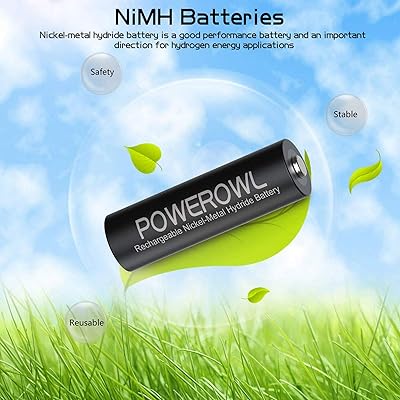 BONAI AA Rechargeable Batteries High-Capacity 2800mAh 1.2V NiMH Battery Low  Self Discharge Pre-Charge Double AA Battery 24 Count