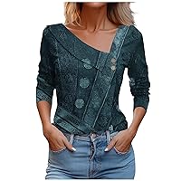 Plus Size Tight Long Sleeve Shirts for Women Womens T Shirts Plaid Shirts for Women Long Sleeve Shirts Blouses & Button-Down Shirts Womens Long Sleeve Shirts Funny Shirts Button Down Blue S