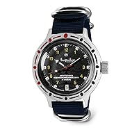 Vostok | Classic Amphibian Automatic Self-Winding Russian Diver Wrist Watch | WR 200 m | Amphibia 420270 | Fashion | Business | Casual Men's Watches