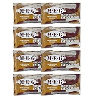 MEG - Military Energy Gum | 100mg of Caffeine Per Piece + Increase Energy + Boost Physical Performance + Cinnamon 8 Pack (40 Count)