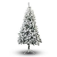 Perfect Holiday Christmas Tree, 4-Feet, Flocked Snow
