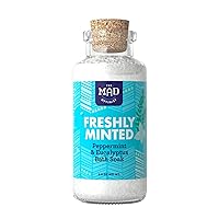 Freshly Minted - Peppermint & Eucalyptus Bath Soak, 6.8 Ounce Bottle