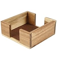 Thirstystone Natural Acacia Wood Square Coaster Holder 5