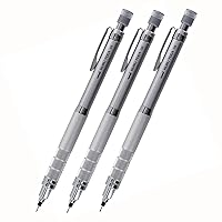 Uniball Kuru Toga Elite Mechanical Pencil Starter Kit with Gun Metal Barrel  and 0.5mm Pencil Tip, 60 Lead Refills, and 5 Pencil Eraser Refills, HB #2