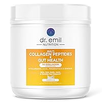 DR EMIL NUTRITION Collagen Peptides Powder Plus Gut Health Supplement - Collagen Powder for Women with Colostrum & Probiotics for Gut Support & Immunity - Collagen Supplements for Hair, Skin & Nails