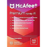 McAfee+ Premium Family 2024 | Unlimited Devices | Premium Security | Enhanced Identity Monitoring | Online Privacy Protection |Parental Controls| 1 Year Subscription with Auto Renewal| Key Card McAfee+ Premium Family 2024 | Unlimited Devices | Premium Security | Enhanced Identity Monitoring | Online Privacy Protection |Parental Controls| 1 Year Subscription with Auto Renewal| Key Card Mailed Keycard Download