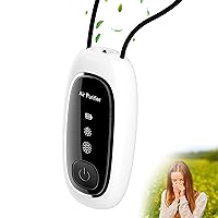 Personal Air Purifier,Roseplay A10 Portale Air Purifier, Necklace Version, Two Gears of Negative Ions,Wearable anywhere for Travel, Airplane, Office, Home,White
