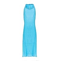 CCcollections Pure 100% Luxury Cotton Maxi Dress with Plait Shoulder Straps - Elegant Comfort
