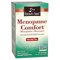 Bravo Tea Menopause Comfort Herbal Tea Caffeine Free, 20 Tea Bags